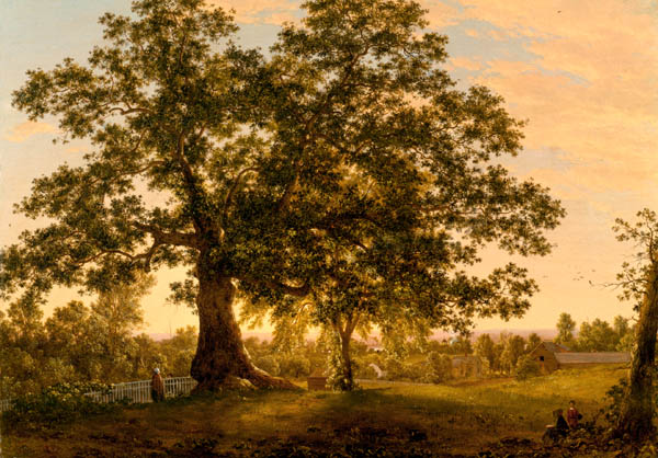 The Charter Oak at Hartford by Frederic E. Church - Florence Griswold Museum